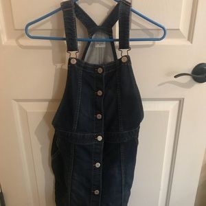 Jean overall dress